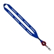 3/4 Polyester Lanyard with Metal Crimp Retractable Badge Reel