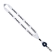 3/4 Polyester Lanyard with Metal Crimp Retractable Badge Reel
