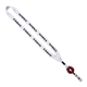 3/4 Polyester Lanyard with Metal Crimp Retractable Badge Reel