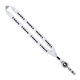 3/4 Polyester Lanyard with Metal Crimp Retractable Badge Reel