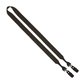 3/4 2- Ended Polyester Lanyard with Metal Crimp Metal Bulldog Clip