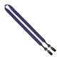 3/4 2- Ended Polyester Lanyard with Metal Crimp Metal Bulldog Clip