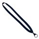 5/8 Polyester Shoelace Lanyard with Metal Crimp Split - Ring