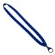 5/8 Polyester Shoelace Lanyard with Metal Crimp Split - Ring