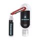 1.9 oz Clear Sanitizer with Carabiner attached to SPF 15 Lip Balm