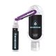 1.9 oz Clear Sanitizer with Carabiner attached to SPF 15 Lip Balm