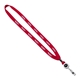 5/8 New Polyester Shoelace Lanyard with Retractable Badge Reel