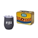 Retro Lunchbox + Single 12 oz Rubberized Finish Stemless Wine Glass In Vacuum Formed Insert