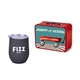 Retro Lunchbox + Single 12 oz Rubberized Finish Stemless Wine Glass In Vacuum Formed Insert