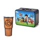 Retro Lunchbox + 20 oz Economy Stainless Steel Tumbler In Vacuum Formed Insert