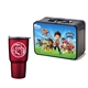 Retro Lunchbox + 20 oz Economy Stainless Steel Tumbler In Vacuum Formed Insert