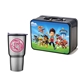 Retro Lunchbox + 20 oz Economy Stainless Steel Tumbler In Vacuum Formed Insert