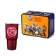 Retro Lunchbox + 20 oz Economy Stainless Steel Tumbler In Vacuum Formed Insert