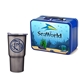 Retro Lunchbox + 20 oz Economy Stainless Steel Tumbler In Vacuum Formed Insert
