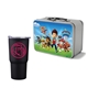 Retro Lunchbox + 20 oz Economy Stainless Steel Tumbler In Vacuum Formed Insert