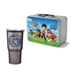 Retro Lunchbox + 20 oz Economy Stainless Steel Tumbler In Vacuum Formed Insert