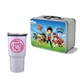 Retro Lunchbox + 20 oz Economy Stainless Steel Tumbler In Vacuum Formed Insert