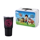 Retro Lunchbox + 20 oz Economy Stainless Steel Tumbler In Vacuum Formed Insert