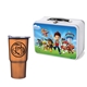 Retro Lunchbox + 20 oz Economy Stainless Steel Tumbler In Vacuum Formed Insert