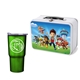 Retro Lunchbox + 20 oz Economy Stainless Steel Tumbler In Vacuum Formed Insert