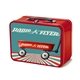 Retro Lunchbox + Contoured 20 oz Wood Tone Stainless Steel Tumbler In Vacuum Formed Insert