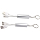 Trey 3- in -1 Light - Up Charging Cable with Keychain