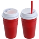 Bistro 14 oz Coffee Cup with Silicone Sleeve + Straw