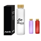 20 oz AWS Belle Glass Bottle With Bamboo Lid