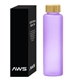 20 oz AWS Belle Glass Bottle With Bamboo Lid