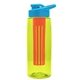 The Flair - 26 oz Transparent Tritan(TM) Bottle with Drink thru lid, Large infuser, and Digital Imprint