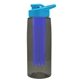 The Flair - 26 oz Transparent Tritan(TM) Bottle with Drink thru lid, Large infuser, and Digital Imprint