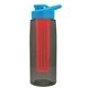 The Flair - 26 oz Transparent Tritan(TM) Bottle with Drink thru lid, Large infuser, and Digital Imprint