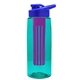 The Flair - 26 oz Transparent Tritan(TM) Bottle with Drink thru lid, Large infuser, and Digital Imprint