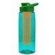 The Flair - 26 oz Transparent Tritan(TM) Bottle with Drink thru lid, Large infuser, and Digital Imprint