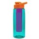 The Flair - 26 oz Transparent Tritan(TM) Bottle with Drink thru lid, Large infuser, and Digital Imprint