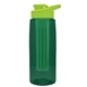 The Flair - 26 oz Transparent Tritan(TM) Bottle with Drink thru lid, Large infuser, and Digital Imprint