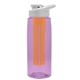 The Flair - 26 oz Transparent Tritan(TM) Bottle with Drink thru lid, Large infuser, and Digital Imprint