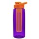 The Flair - 26 oz Transparent Tritan(TM) Bottle with Drink thru lid, Large infuser, and Digital Imprint