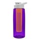 The Flair - 26 oz Transparent Tritan(TM) Bottle with Drink thru lid, Large infuser, and Digital Imprint