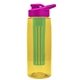 The Flair - 26 oz Transparent Tritan(TM) Bottle with Drink thru lid, Large infuser, and Digital Imprint