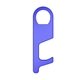 Antimicrobial Plastic Touch Less Key Tool With Booklet