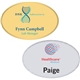 Seattle Metal Name Badge (Standard Size 1-11/16 x 2-9/16 Oval