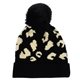 Leopard Print Pom Beanie