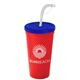 Sport Sipper Cup with Straw Lid - 24 oz