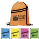 Good Value(TM) Neon Multi - Zippered Drawstring Backpack