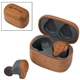 Cherry Wood TWS Wireless Earbuds and Charger Case