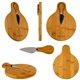 Small Bamboo Cutting Board with Cheese Knife