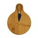 Small Bamboo Cutting Board with Cheese Knife