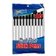 Pack Of 10 Stick Pens, Medium Point - Black