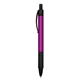 RETRAX Smooth Grip Metallic Retractable Ball Point Pen With Soft Touch Rubberized Trim - Black ink